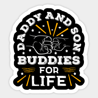 Top Dad Daddy And Son Life Buddies Father's Day Sticker